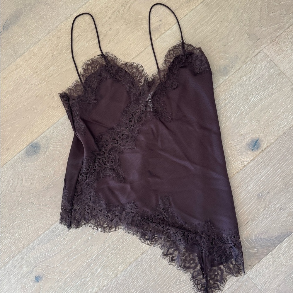 NWT Zara Asymmetric Lace Camisole - Picture 5 of 8